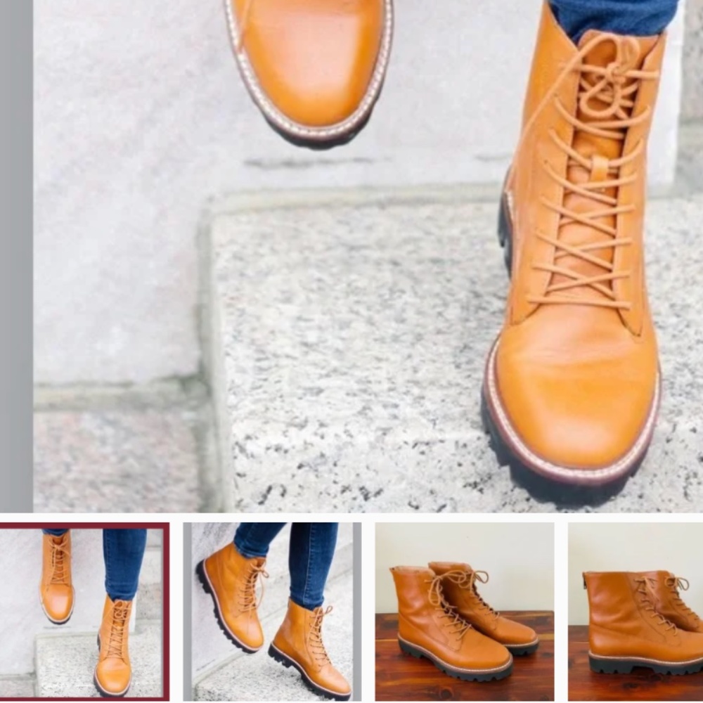 MADEWELL Citywalk Lugsole Lace Up Leather Boots